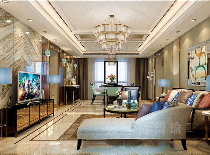 欧美大屌一级片世纪江尚三室两厅168平装修设计效果欣赏